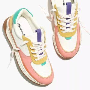 Madewell Kickoff Trainer Sneakers in Colorblock Leather | 8